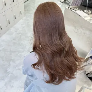 セミロング カラー ダブルカラー 韓国ヘアKYONのヘアスタイル