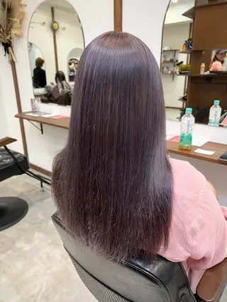 ロング カラー Ami ブリーチ/ハイトーンのヘアスタイル