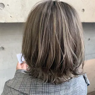 ミディアム 透明感カラー 金村真子のヘアスタイル