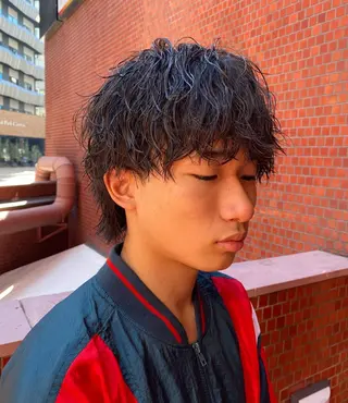 パーマ メンズ 年間2000名担当◎ パーマ職人/仲原佑樹のヘアスタイル