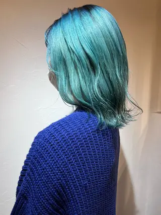 ミディアム カラー Bei Licoldo.Atole  ベイリコルド アトリ所属・ブリーチ、縮毛 髪質改善　宮城一真のヘアスタイル