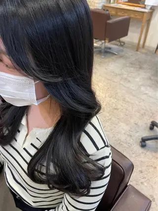 セミロング カラー 髪質改善特化🫧韓国 🇰🇷amiruのヘアスタイル