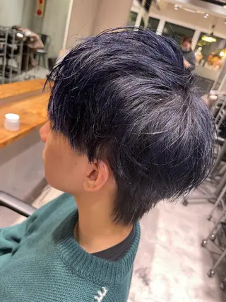 ショート カラー ヘアアレンジ メンズ メンズパーマ/ スパイラル　渡邉凌のヘアスタイル