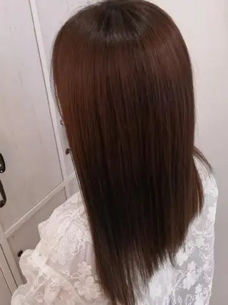 ミディアム カラー ✨METEO導入店✨ 髪質改善×縮毛矯正のヘアスタイル