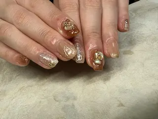 ロング カラー ヘアアレンジ キッズ ネイル マツエク・マツパ アイブロウ 福田 加奈のネイルデザイン