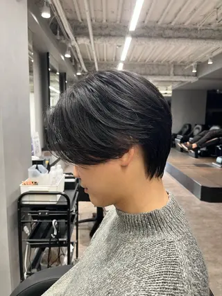 ショート パーマ、縮毛矯正特化 松本真那斗のヘアスタイル