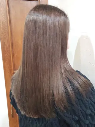 ロング カラー カコ/レイヤーカット ヘアアレンジのヘアスタイル