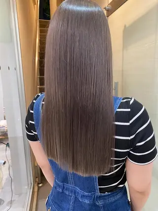 ロング カラー 顔まわりカラー特化 赤津百合絵のヘアスタイル