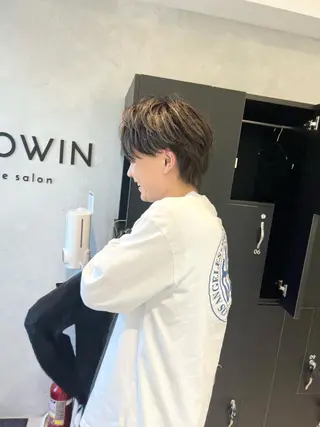 カラー メンズ ショートボブ／川崎 子安健太のヘアスタイル