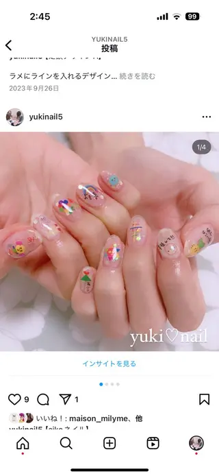 ネイル yuki♡nail 光が丘駅7分のネイルデザイン