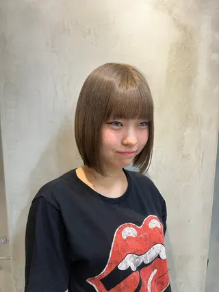 ミディアム カラー elima 調布所属・ちせ/ 透明感カラー /調布˚ 🦢₊✧のヘアスタイル
