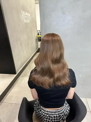 カラー 艶暖色/ベージュ SAKI💜のヘアスタイル