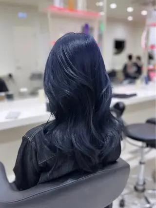 セミロング カラー 🇰🇷韓国hair 🇰🇷wakaのヘアスタイル