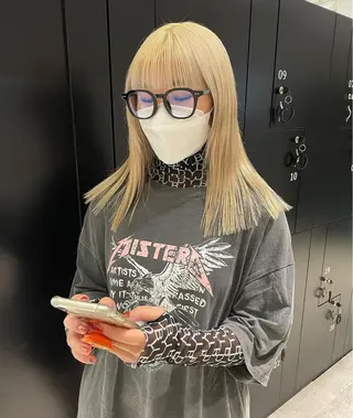 ロング カラー yurika☁️ 似合わせ｜レイヤーのヘアスタイル