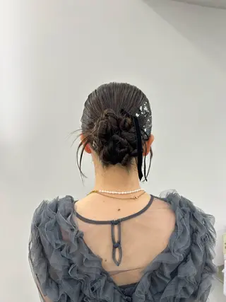 ロング 加藤 優里のヘアスタイル
