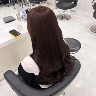 ロング カラー 女の子が好きな色 モテ暖色🎀🪽のヘアスタイル