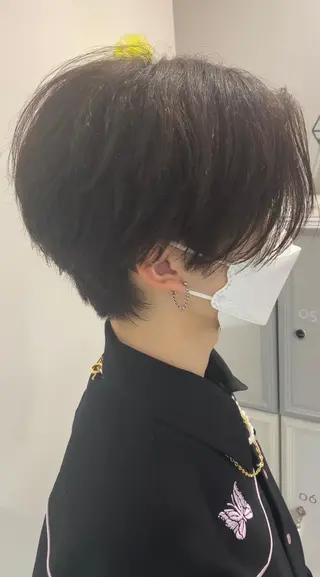 メンズ 透明感ブリーチ/ メンズパーマのヘアスタイル