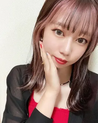 ミディアム カラー 韓国ヘア/艶カラー /田中悠佑のヘアスタイル