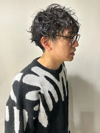 パーマ メンズ 似合わせ⌇お洒落 カット⌇平野あみのヘアスタイル