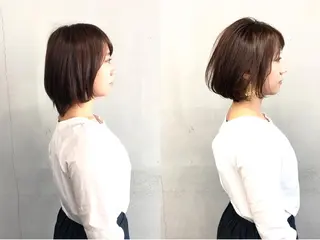 ショート カラー ボブ/ショート/ 白髪染め/メンズ葛西のヘアスタイル