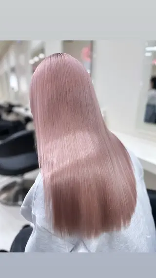 ロング カラー ヘアアレンジ 🌈艶カラー/ 韓国風レイヤーカットのヘアスタイル