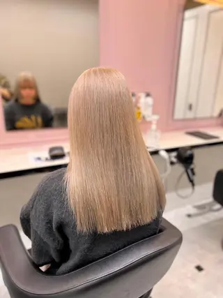 カラー ワインレッド🍒ラベ ンダーKiyokaのヘアスタイル