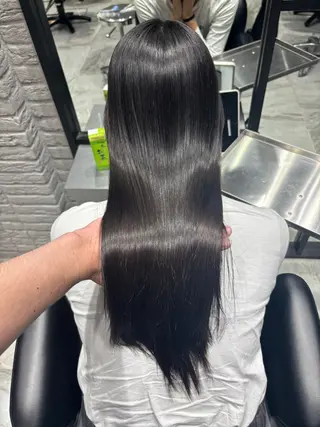 セミロング カラー DATE by Alan Smithee所属・韓国レイヤー顔周り カット髪質改善のヘアスタイル