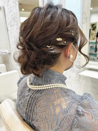 セミロング カラー ヘアアレンジ マツエク・マツパ アイブロウ Noah's　Ark所属・透明感カラー🫧ヘア セット🫧松本菜月の眉毛・アイブロウイメージ