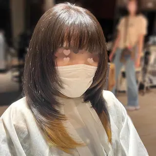 ロング 赤羽今日子/レイヤー /盛れる顔まわりのヘアスタイル