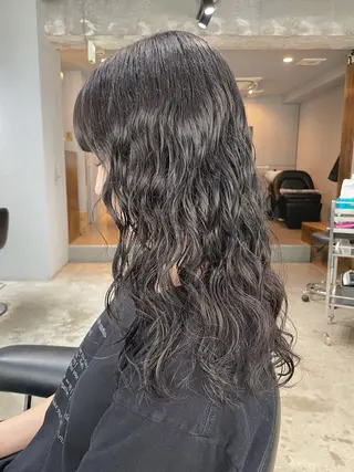 セミロング パーマ 【arc】Ruri コテ巻き風パーマのヘアスタイル