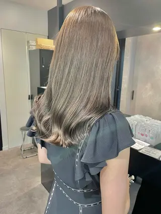 セミロング カラー ダブルカラー🦖 /髪質改善⚡️しおりのヘアスタイル