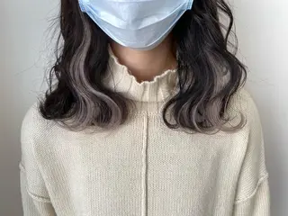 セミロング 顔まわり‎🤍小顔 カット🤍みさきのヘアスタイル