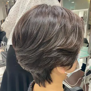 ショート パーマ 高橋 沙央のヘアスタイル