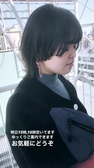 ミディアム カラー せこぐち まいのヘアスタイル