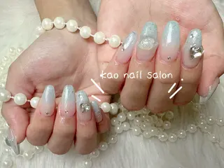 ネイル kao nail マグネット/長さだしのネイルデザイン