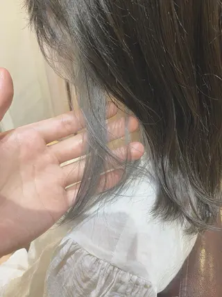 ミディアム カラー マンツーマン/透明感 foi hairのヘアスタイル