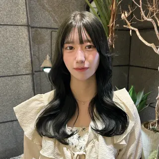 ロング カラー 🇰🇷韓国スタイル /束間まつげ🎀ミキのヘアスタイル