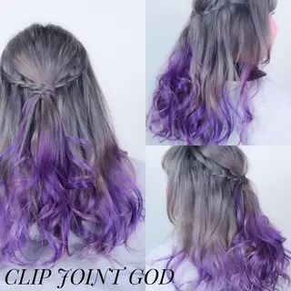 セミロング カラー 今泉 周のヘアスタイル