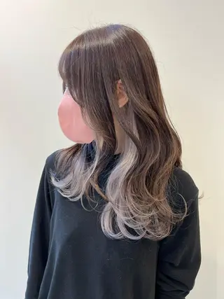 セミロング カラー レイヤー⭐️カラー ⭐️平川雅史のヘアスタイル