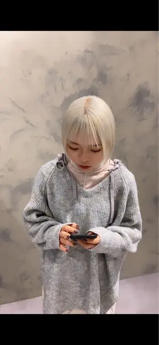 ショート カラー 乾かしただけで艶髪✨ 縮毛矯正天王寺はやとのヘアスタイル