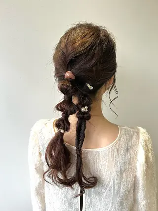 ロング ヘアアレンジ YUI🦋耳ツボ/ 仙台美容師/長町のその他イメージ