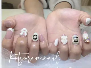 ショート カラー パーマ ヘアアレンジ メンズ キッズ ネイル マツエク・マツパ アイブロウ モナ& ミユのネイルデザイン