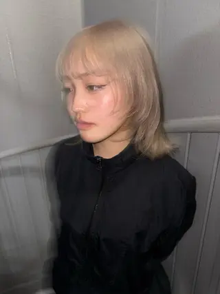 ミディアム カラー driP.by HAVANA所属・ケアブリーチ／パーマ 工藤のヘアスタイル