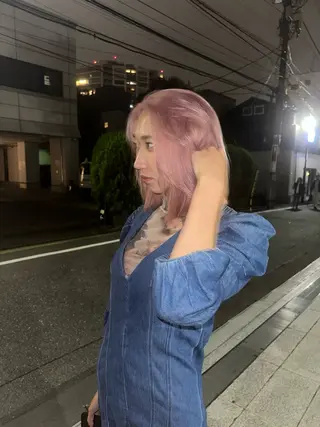 ミディアム 金田 法子のヘアスタイル