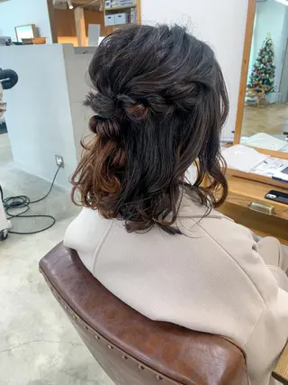 ミディアム ヘアアレンジ cirrus🕊 韓国ヘア♡山縣あかりのヘアスタイル