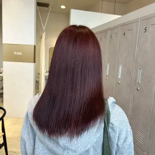 セミロング カラー 馬場 美咲のヘアスタイル