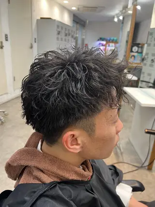 パーマ メンズ 原宿 フェザーパーマ fifth イノウエのヘアスタイル