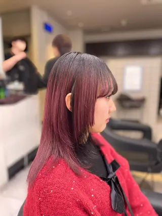 ミディアム カラー 🎀暖色/ラベンダー /paru🤍のヘアスタイル