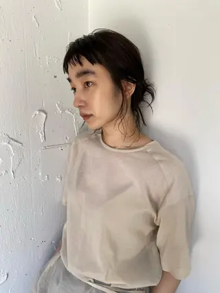 ミディアム ヘアアレンジ Teal所属・大石 沙季のヘアスタイル