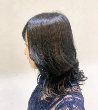 ミディアム ヘアアレンジ ayumi🌈 インナーカラー🌈のヘアスタイル